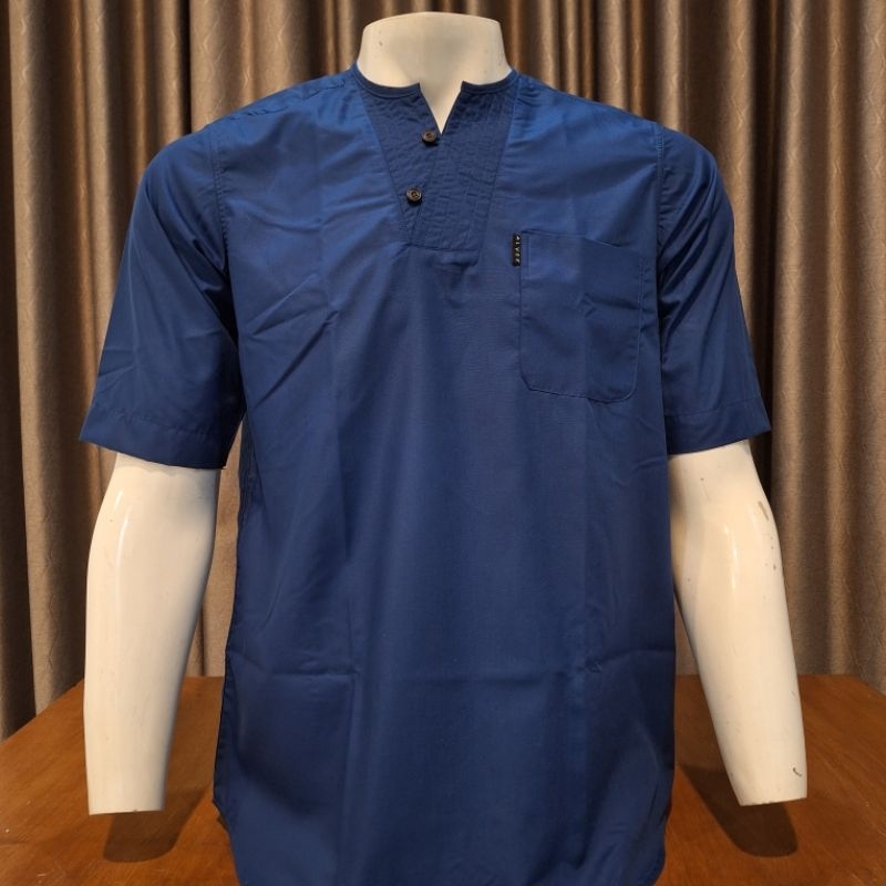 Koko Pria Tangan Pendek ALVEE Kerah Oman Original Premium