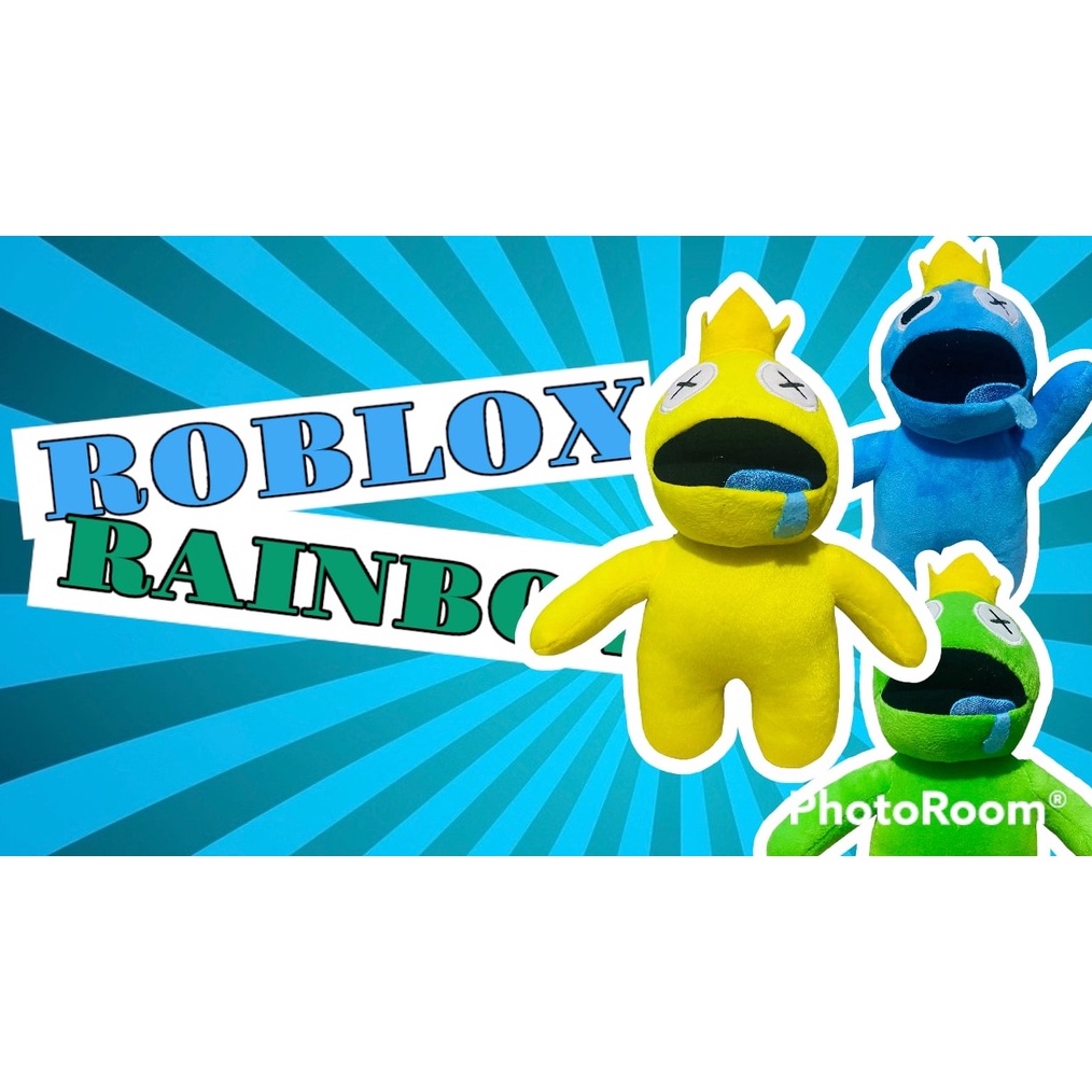 Diskon 35 Boneka ROBLOX  Boneka Roblox Rainbow Friend  Boneka Rainbow Roblox biru Mainan Roblox Frie