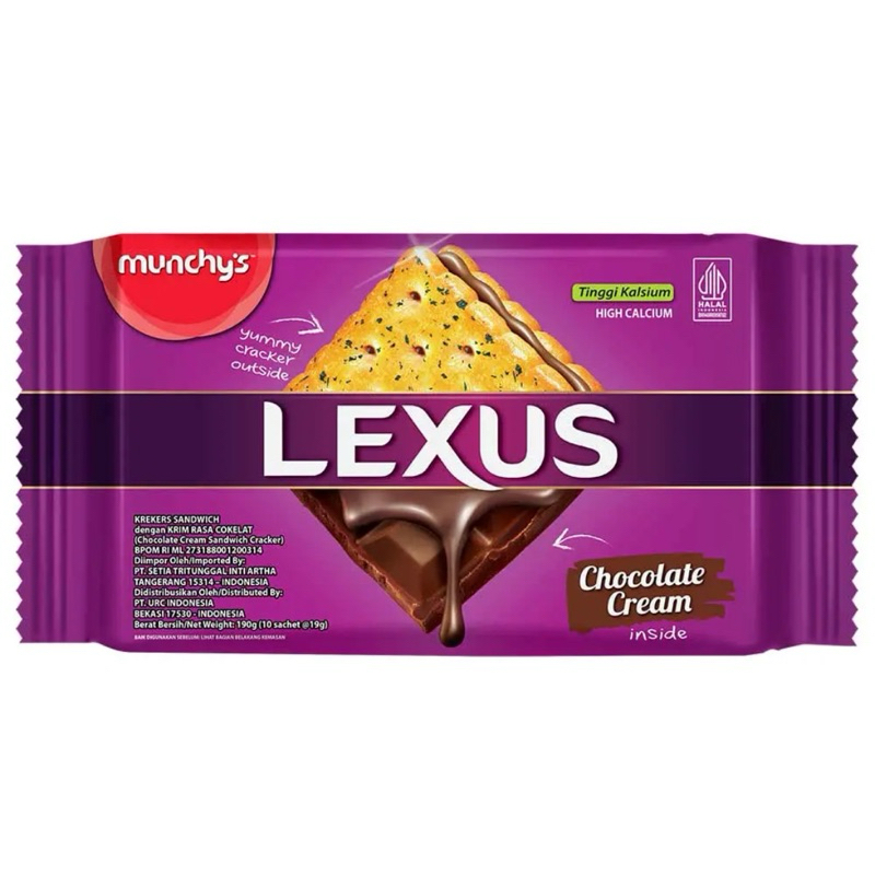 

Munchys Lexus Biskuit Sandwich Krim 190g