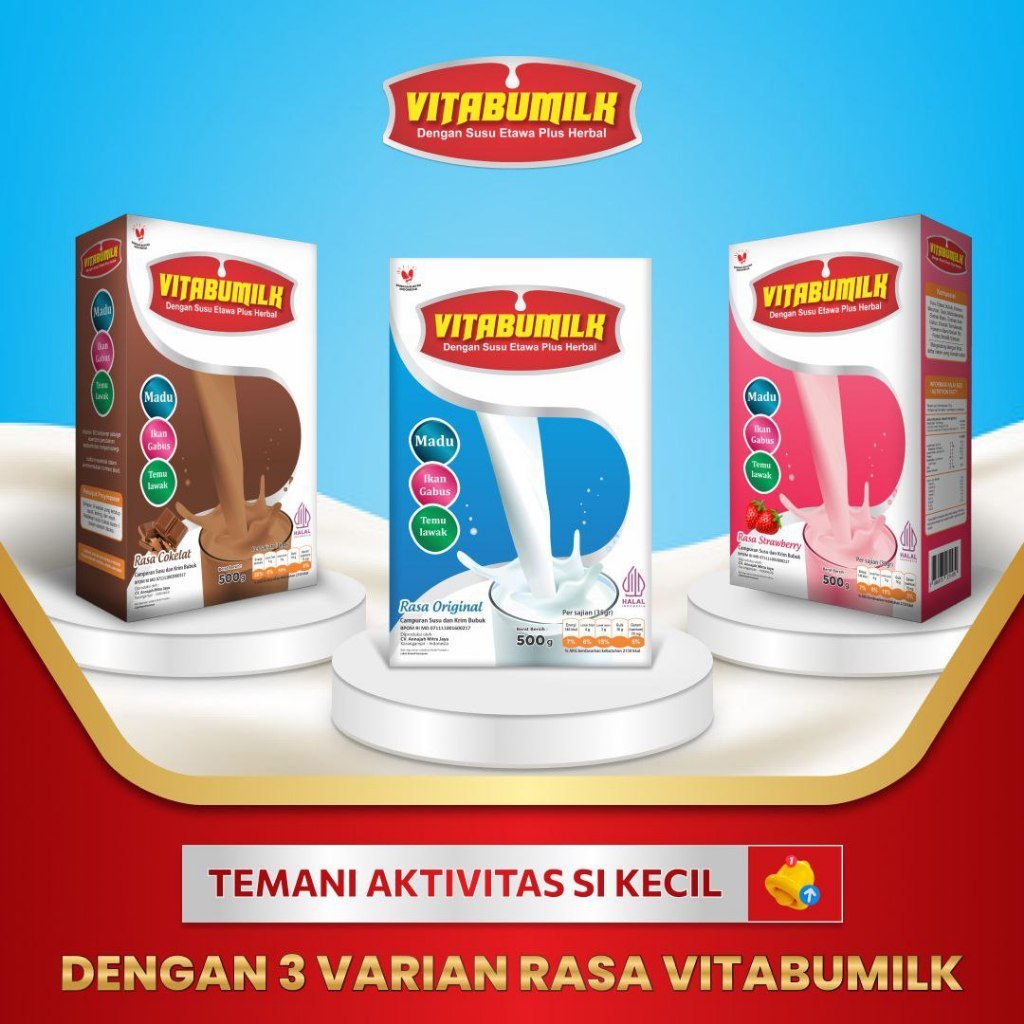 

SUSU VITABUMILK SUSU ETAWA PLUS HERBAL 500GR 3 RASA
