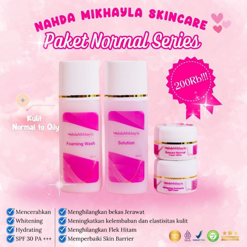NAHDA SKINCARE ORIGINAL ECER SATUAN CREAM MALAM SIANG TONER SABUN