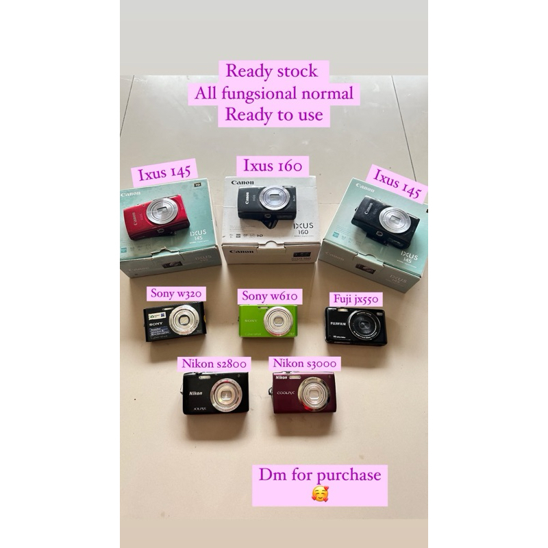 digicam kamera pocket ready stock