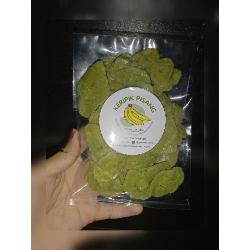 

Best seller KERIPIK PISANG MATCHA/ Keripik pisang matcha lumer/Keripik pisang khas rumahan