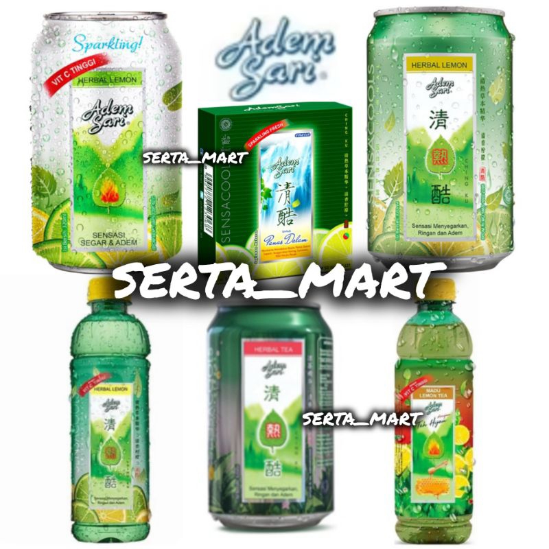 

Adem Sari Chingku Sparkling Lemon / Herbal Tea / Ching Ku Can 320ml - Adem Sari Sachet