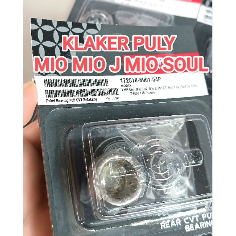 BEARING KLAKER PULY CVT BELAKANG MOTOR MIO MIO SOUL MIO J FINO 100% ORIGINAL INDOPART