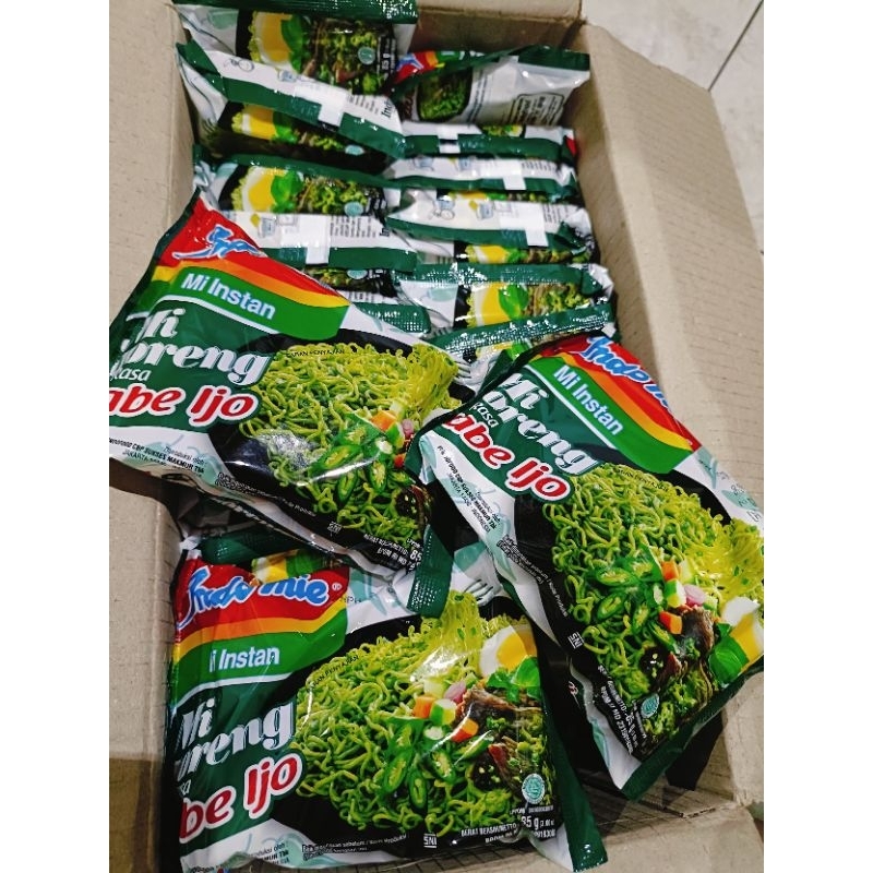 

Indomie Goreng Cabe Ijo, mi instan, mie cabe ijo, mie langka, mie unik, mie jarang dijual