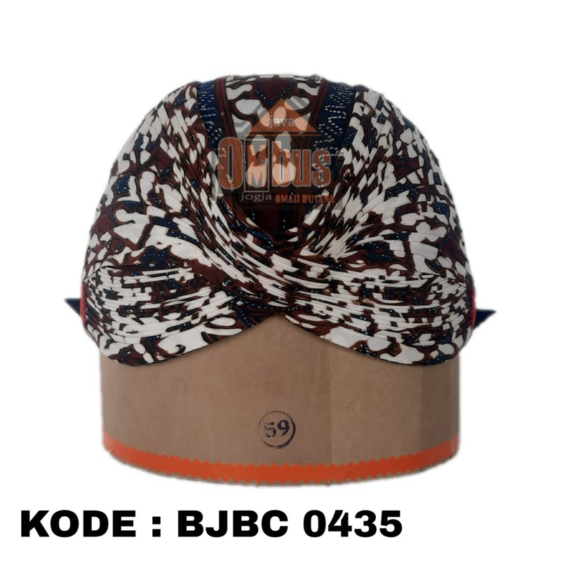 Blangkon Jogja Batik Cap KODE: BJBC 0376|Iket Batik Cap||Blangkon Jogja||JAVA OMBUS||