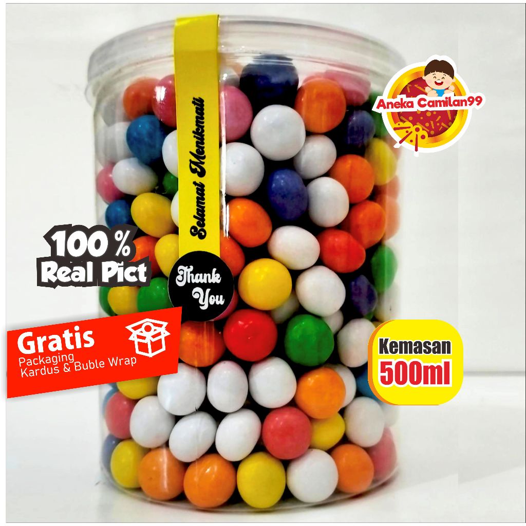 

biskuit choco ball toples cokelat dan warna warni