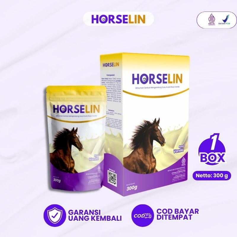 

Susu Kuda Liar HORSELIN 1 BOX 200gr - Nutrisi Untuk Nyeri Sendi & Asam Urat