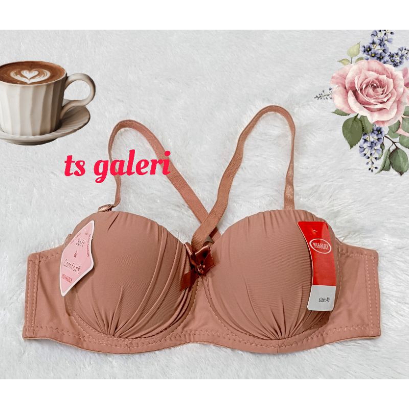 BRA 1068 Bra push up Bra abg pakai kawat Bra kancing 2 Bra cup A ukuran 34.36.38.40