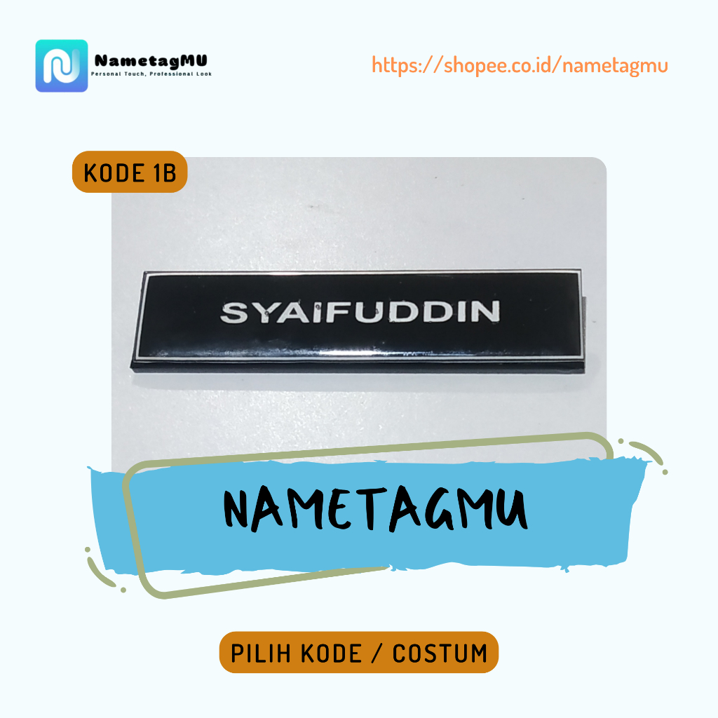 

Nametag Magnet Custom Bahan Akrilik Resin