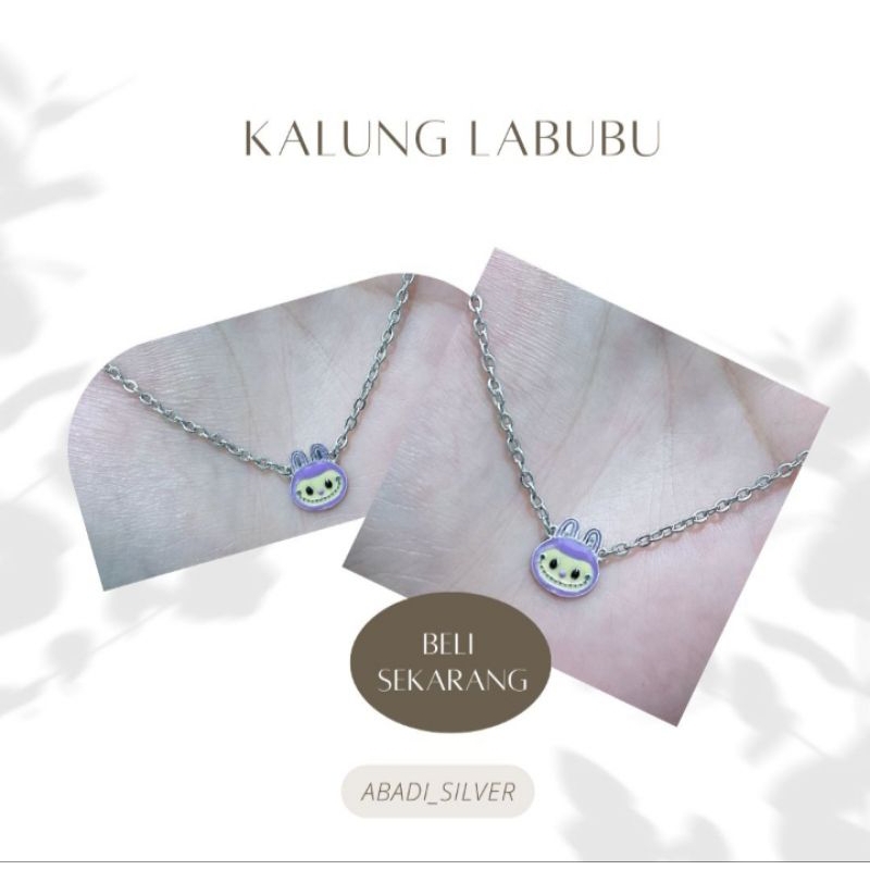 kalung rantai labubu (silver 925)