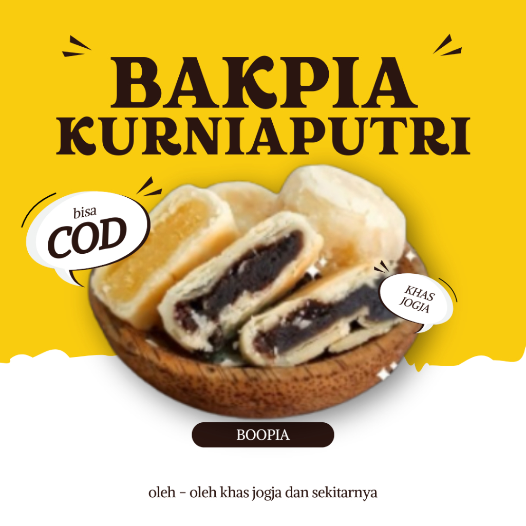 

BAKPIA KURNIAPUTRI - BAKPIA PATHOK OLEH OLEH KHAS JOGJA ISI 10 - BAKPIA BASAH KERING PREMIUM