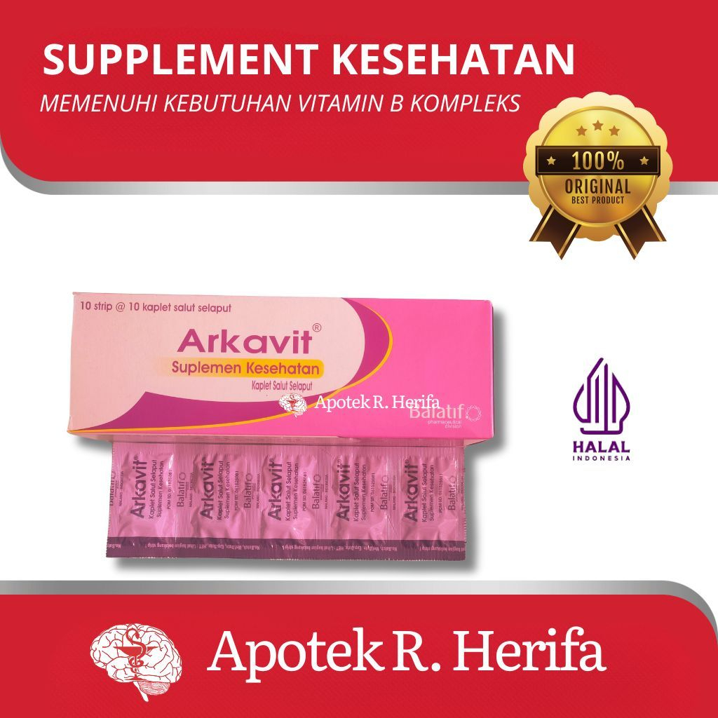 Arkavit Suplemen Kesehatan Strip 10 Tablet