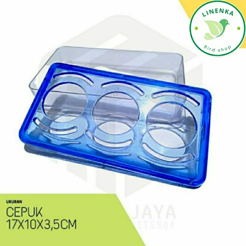 TEMPAT MAKAN BURUNG UMBARAN CEPUK WADAH PAKAN MINUM BURUNG KOLONI