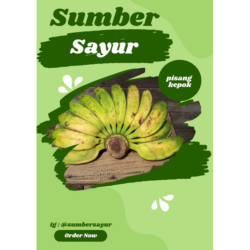

Pisang kepok sumber sayur segar murah Makassar