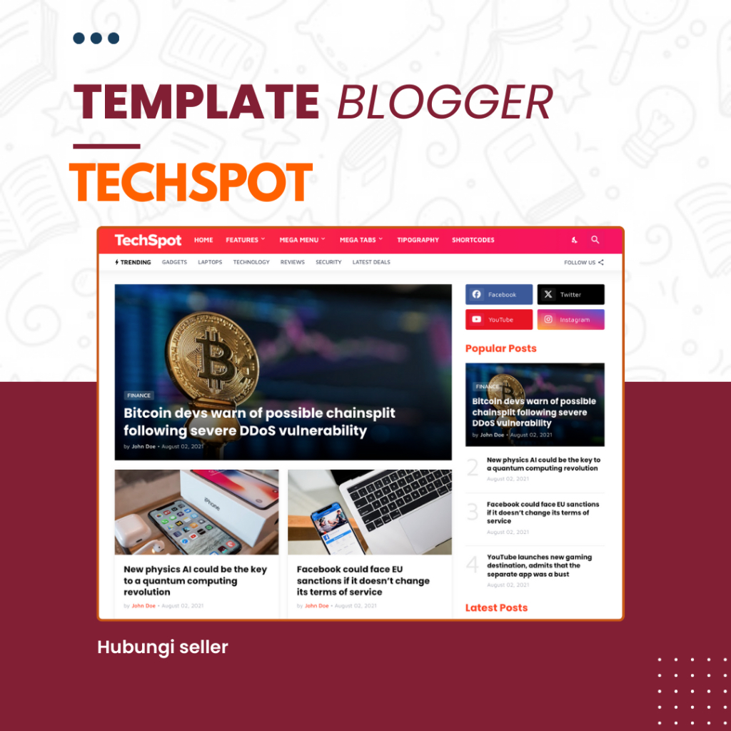Template Blogger Techspot Premium