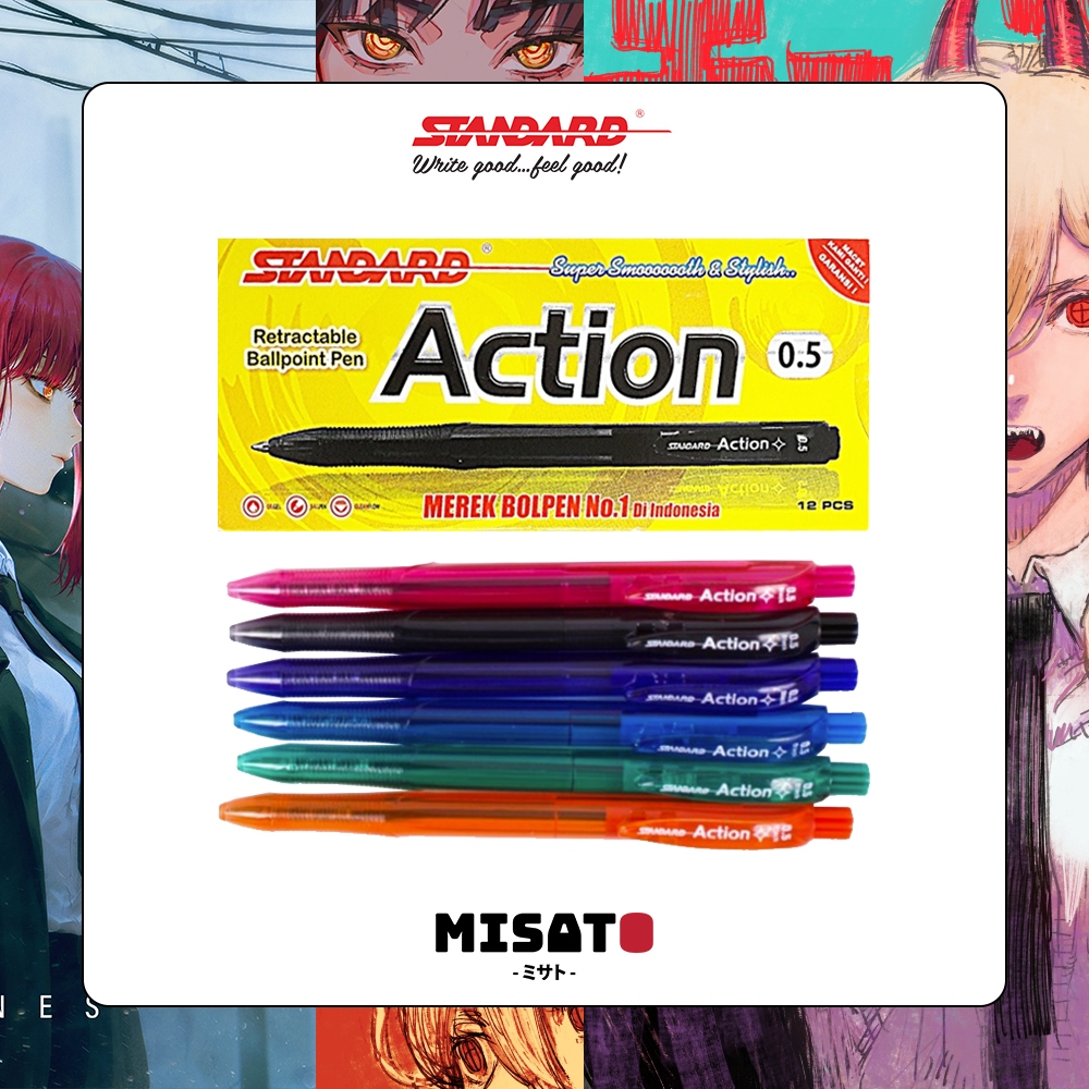 

Ballpoint Standard AE-7 Action | 1 Lusin