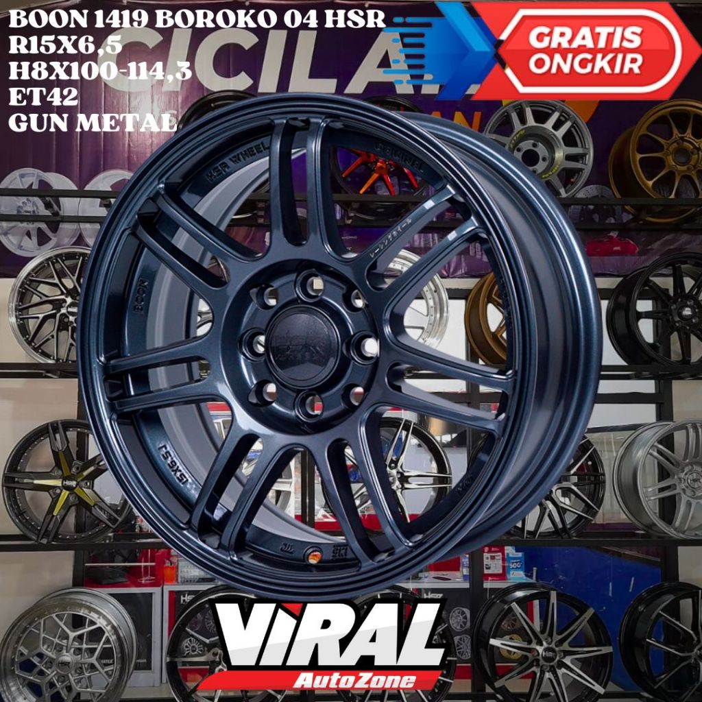 Velg Mobil BRIO , AGYA , AVEGA , FIESTA , HSR BOON RING 15 R15 MURAH