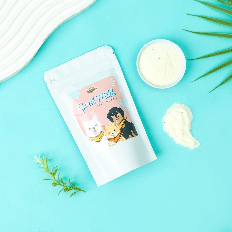 GAL Woofholics Goat Milk Powder Plus Honey / Susu Kambing Untuk Anjing Kucing Puppy Kitten