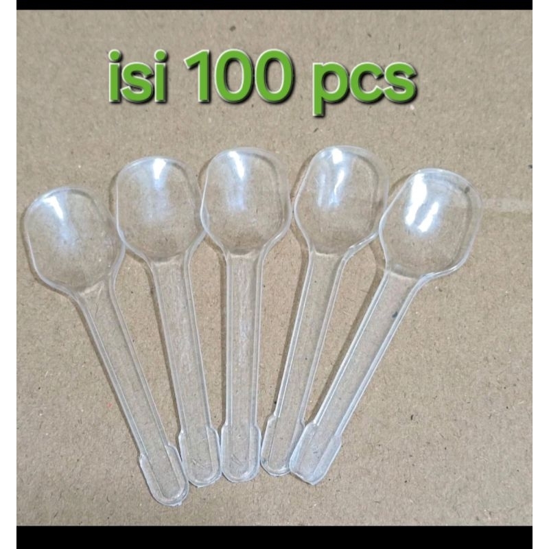 SENDOK SCOOP ES KRIM/SENDOK KECIL PLASTIK/SENDOK ES KRIM MEREK UNIVERSAL 1 PAK 100pcs
