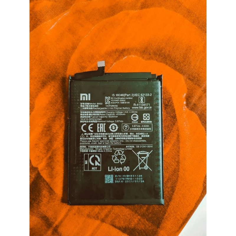 Batrai redmi note 10 pro 4g original copotan