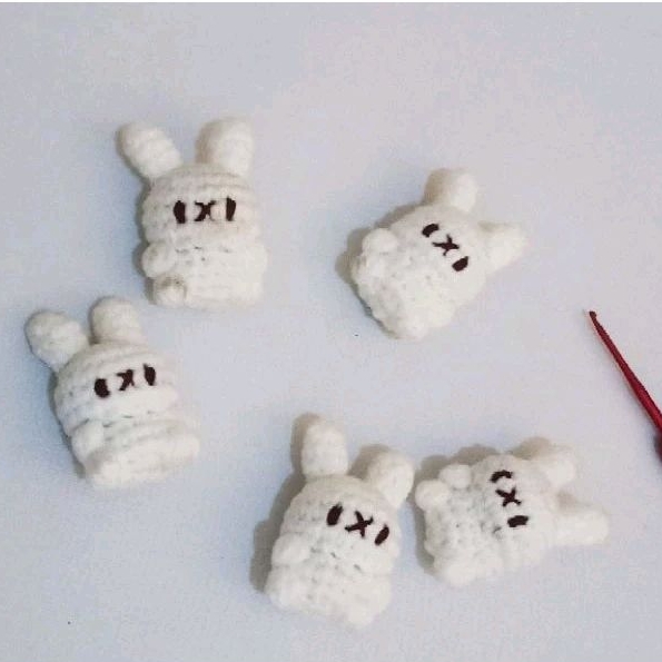 Mini Miffy rajut | miffy rajut | gantungan miffy | miffy Amigurumi | keychain miffy | boneka Rajut m