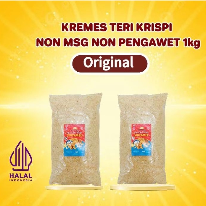 

Abon teri crispy Sintamel 1Kg - kremes teri sintamel - Abon teri krispi