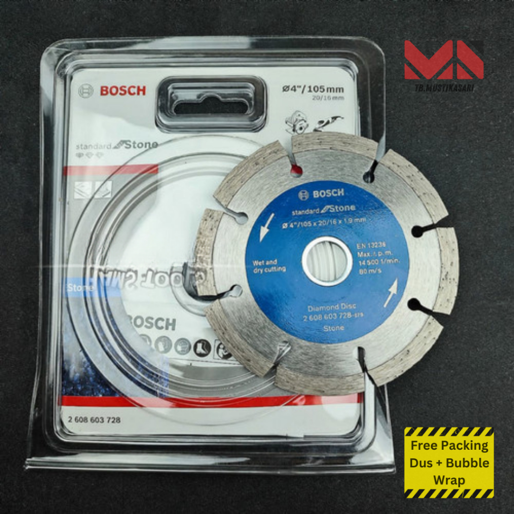 Pisau Potong Keramik 4" Bosch Biru Kering