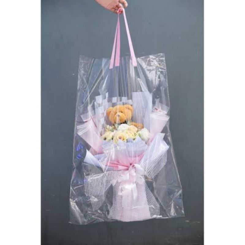 

PLASTIK BUKET BESAR BENING/ PLASTIK BOUQUET/TAS BOUQUET/TAS BUKET