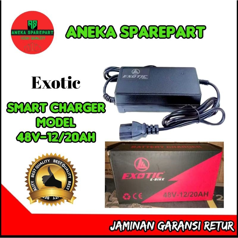 CHARGER SEPEDA LISTRIK 48 VOLT - 12/20AH BATTERY CHARGER SEPEDA LISTRIK EXOTIC