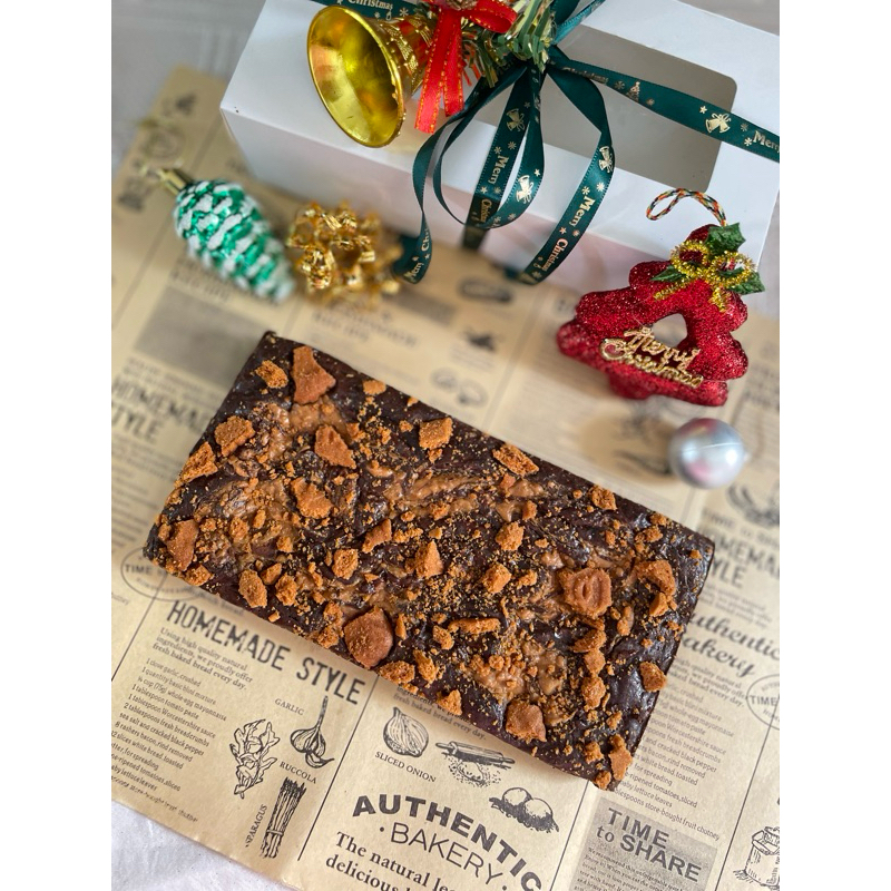 

Fudgy brownies biscoff - brownies biscoff - hampers natal - hampers imlek - hampers lebaran