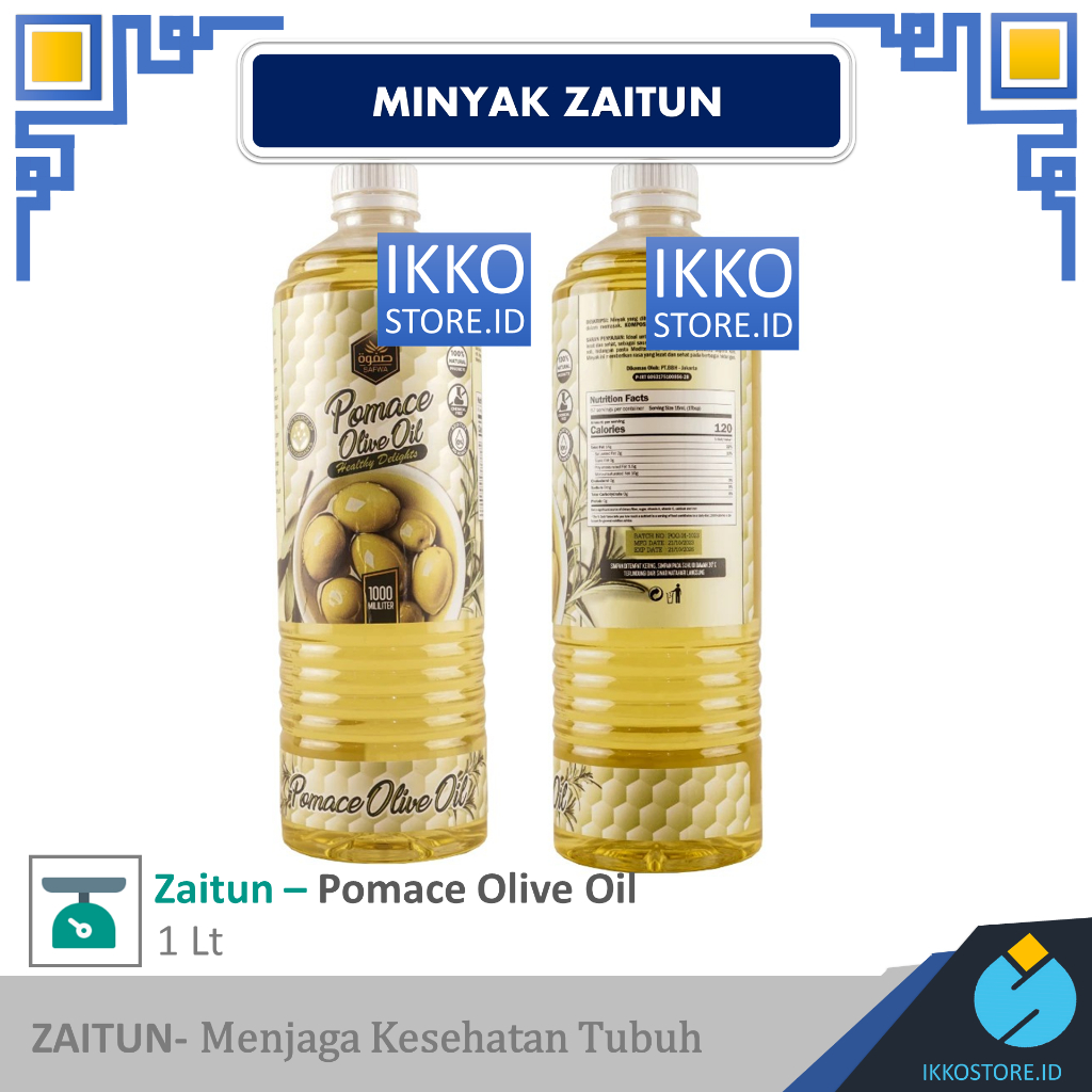 

Minyak Zaitun Safwa Pomace Olive Oil 1 Liter Minyak Goreng Masak