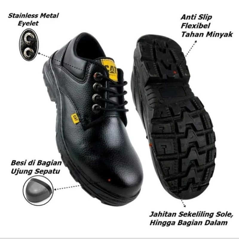 SEPATU SAFETY UJUNG BESI HIGH QUALITY/SEPATU SAFETY KERJA PRIA & WANITA SEPATU PROYEK