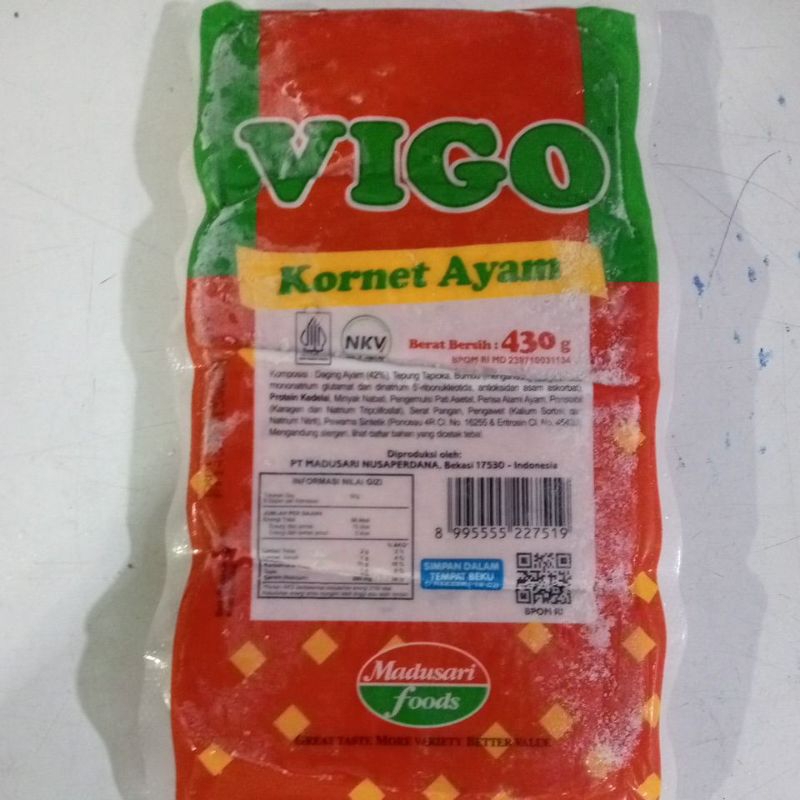 

KORNET AYAM VIGO 500GR