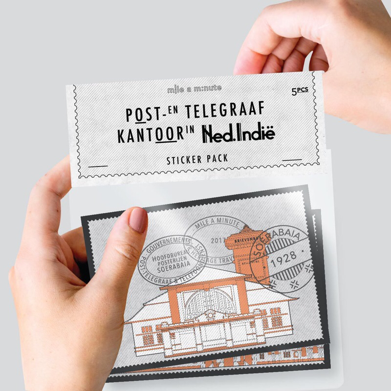 

Post-en Teleegraaf Kantoor Sticker Pack