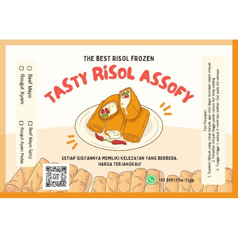 

Risol Rougut Ayam (isi 5)