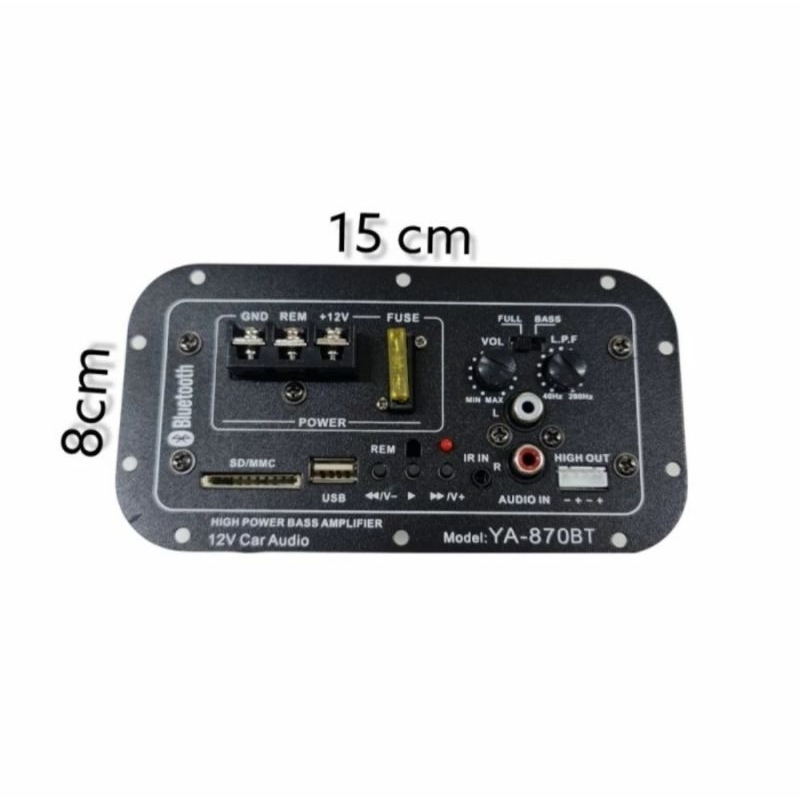 Power kit subwoofer Active Bluetooth Usb sd Khusus Sub 12 inch