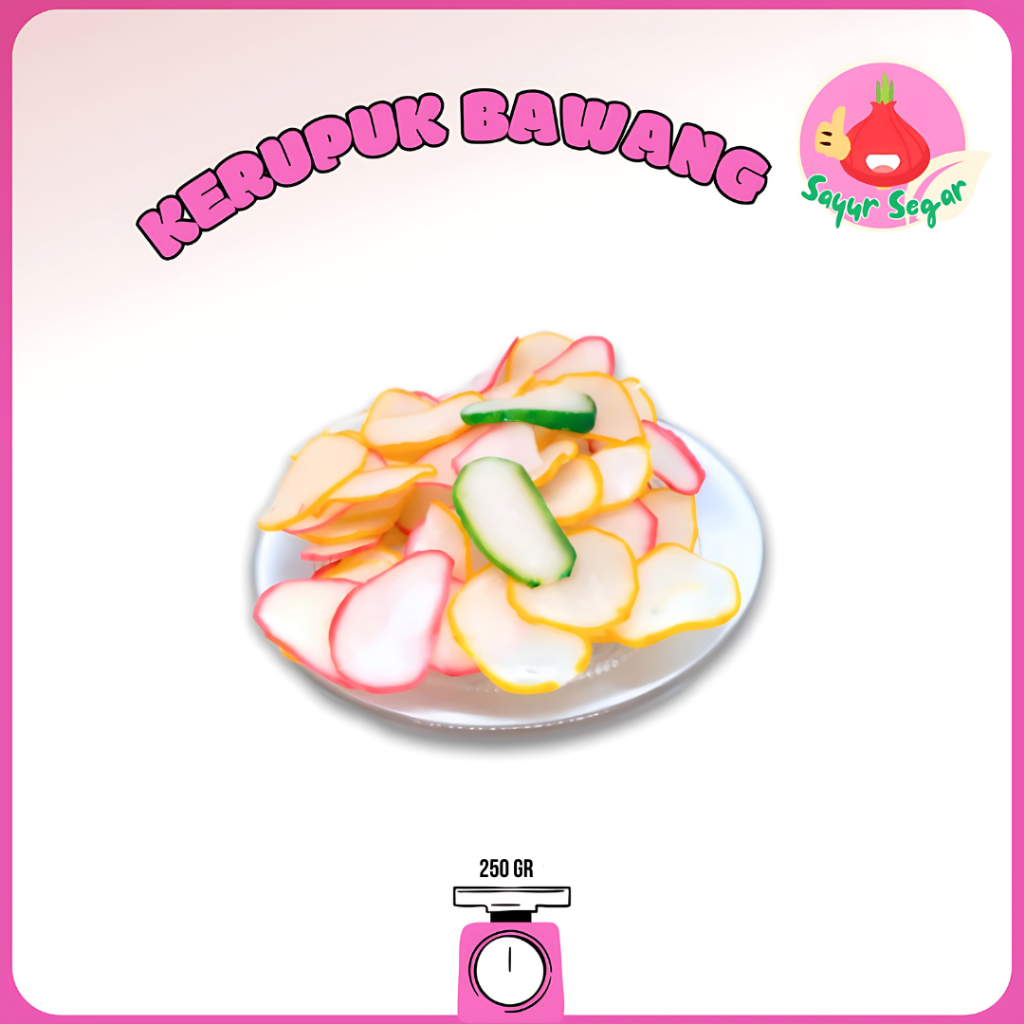 

Sayur Segar - Kerupuk Bawang Mentah 250 gr / Onion Crackers