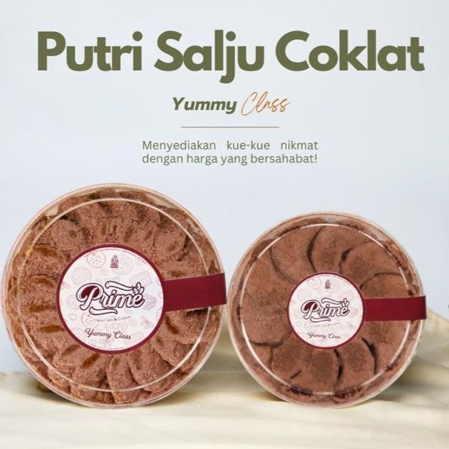 

Prime Cookies-Putri Salju Coklat Yummy Class Small/Large