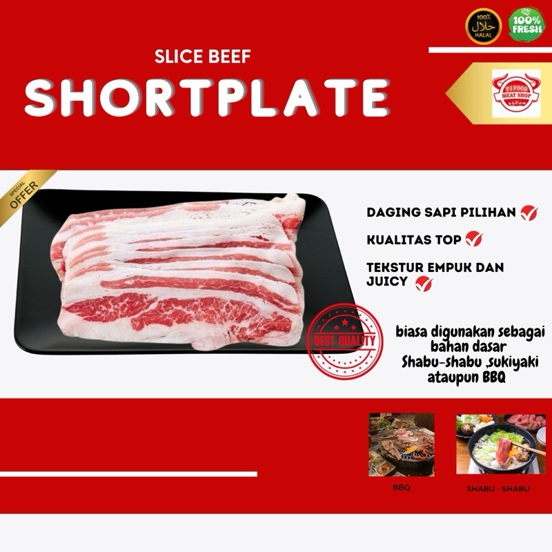 

Shortplate Slice 500gr