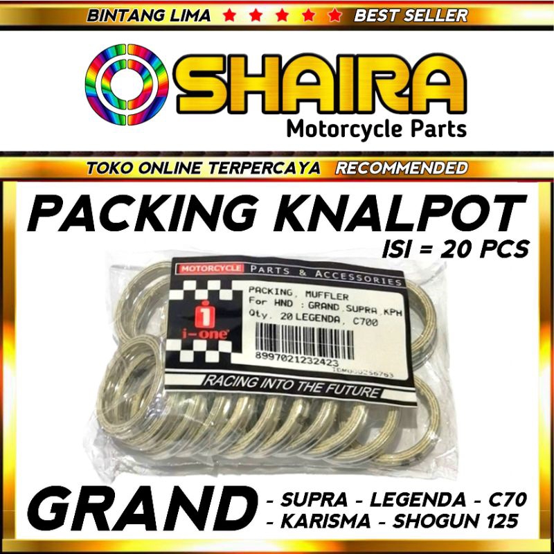 ASBES KNALPOT / PACKING KNALPOT GRAND / SUPRA / LEGENDA / C70 / SHOGUN 125 / KARISMA / ASBES KNALPOT