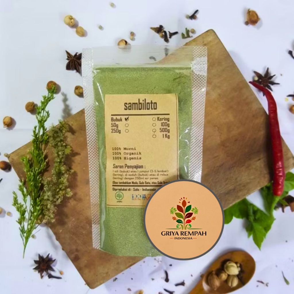 

SAMBILOTO BUBUK 15 GRAM Premium – Daun Sambiroto Ramuan Rempah Herbal Kering Alami Murni Jamu Tradisional untuk Daya Tahan Tubuh & Kesehatan Simplisia Andrographis paniculata