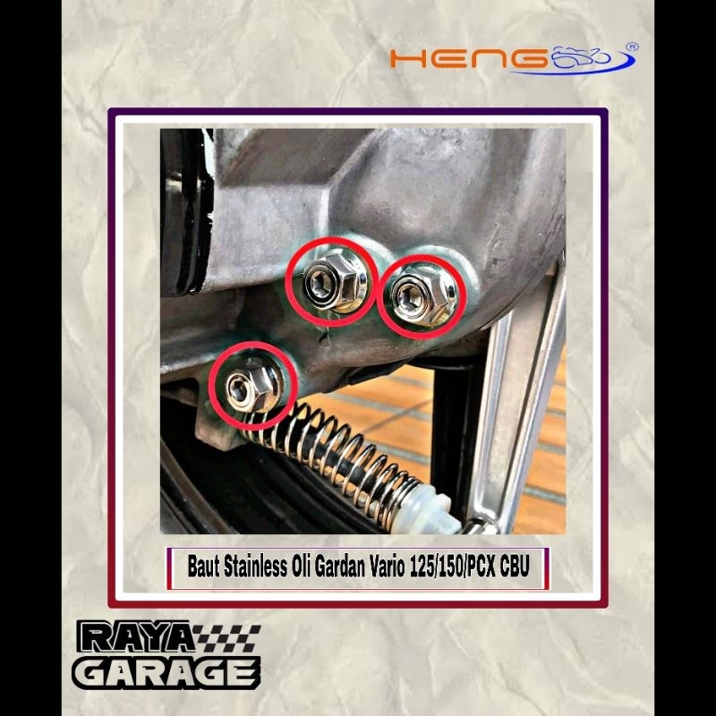 Baut Stainless Set Oli Gardan Vario125/150