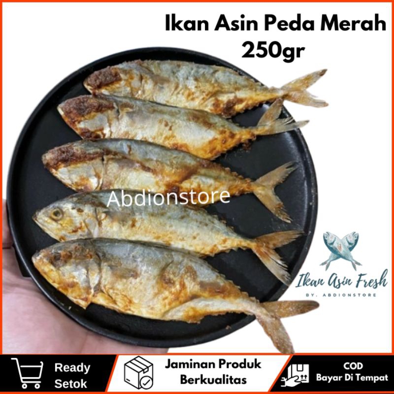 

Murah Ikan Asin Peda Merah / Kembung Uk Sedang Fresh 250gr Enak Terjangkau