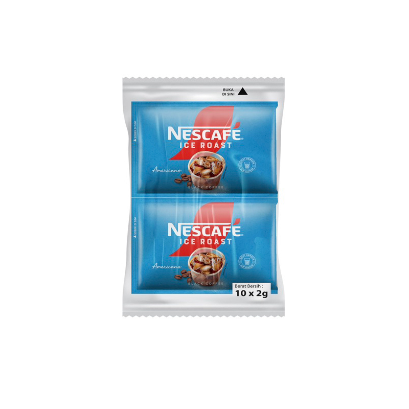 

nescafe ice roast kopi instan americano bag 10x2g