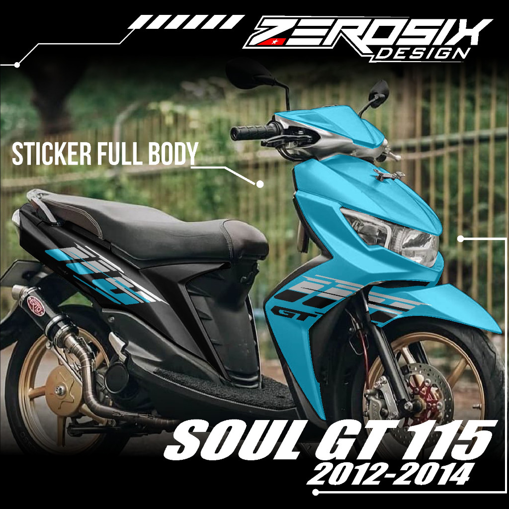 (COD) Decal Sticker Motor Mio SOUL GT 115 2012-2015 Full Body Stiker Racing SOUL GT Motif Vietnam