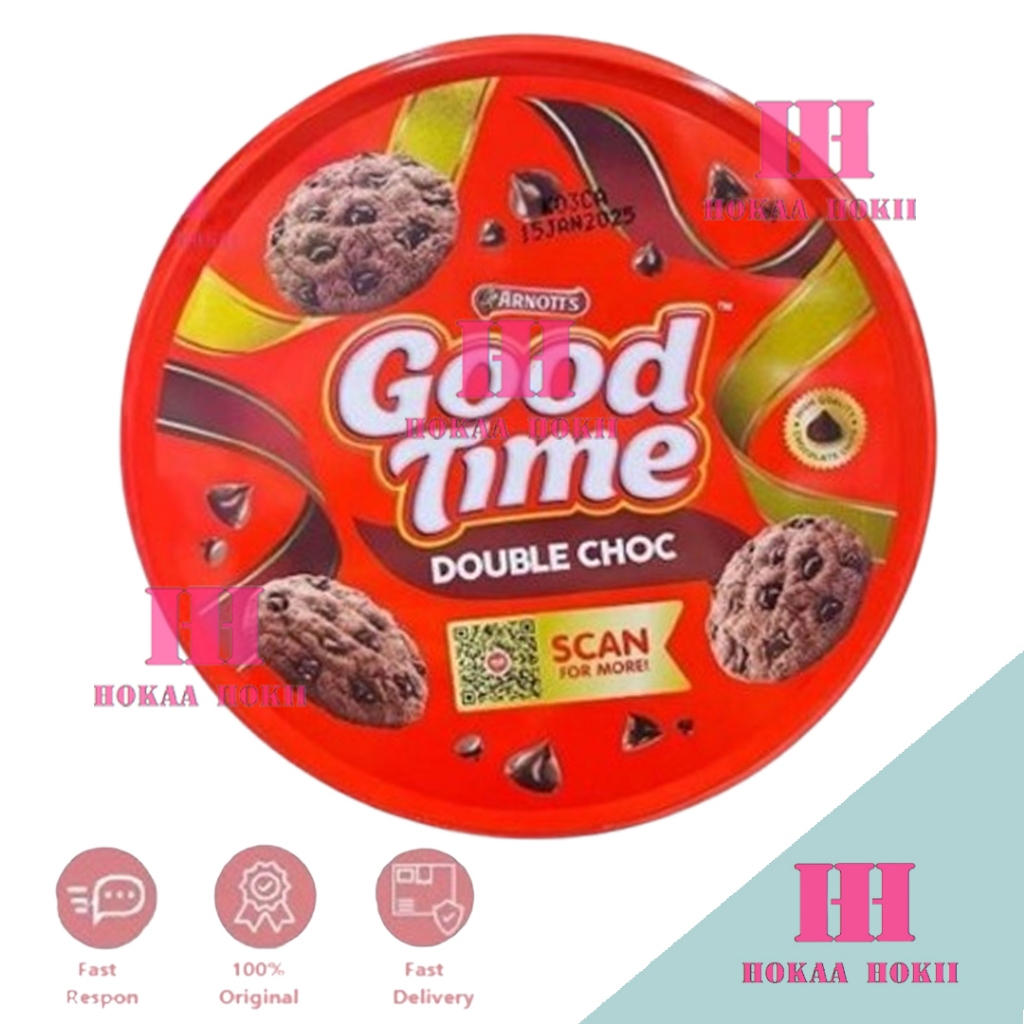 

Good Time Double Choc chocolate coklat chips Kaleng 144g