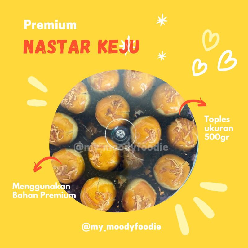 

(PRE-ORDER) Nastar Keju Premium | Cookies Nanas topping keju | kue nanas keju