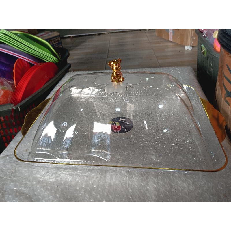 ONE SET Kotak Roti dan Kue Tempat Penyimpanan Roti Wadah Saji Nampan Roti jumbo extra / tempat kue l